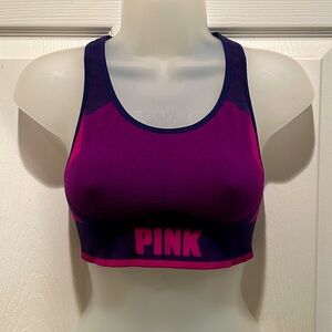 Pink Victoria’s Secret Women’s Sports Bar Purple Hot Pink Racerback Sz Small
